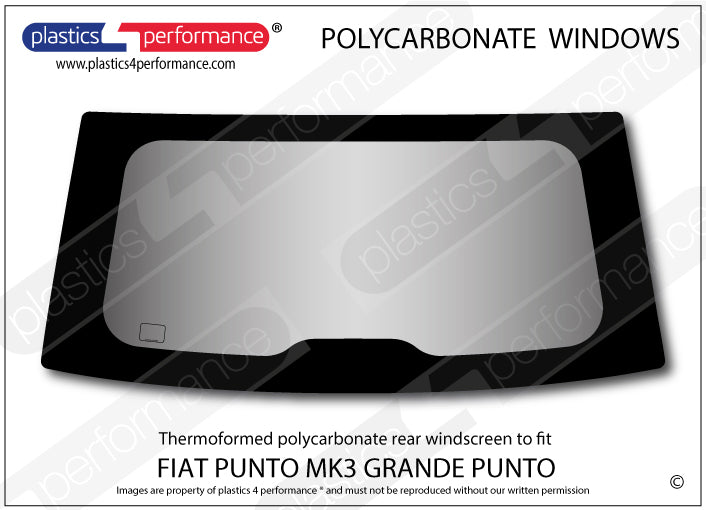 Carica immagine in Galleria Viewer, Vetri in Policarbonato per Fiat Punto MK3 (Grande Punto)
