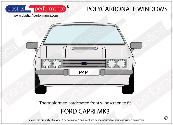 Carica immagine in Galleria Viewer, Vetri in Policarbonato per Ford Capri MK3