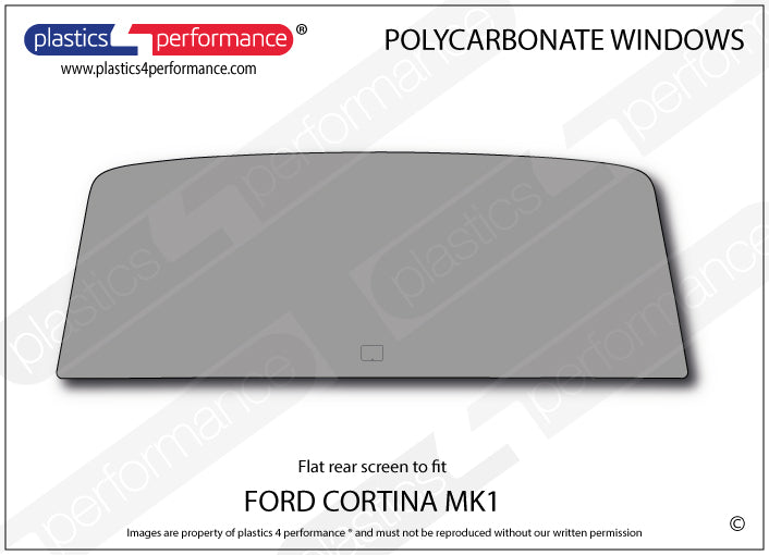 Carica immagine in Galleria Viewer, Vetri in Policarbonato per Ford Cortina MK1