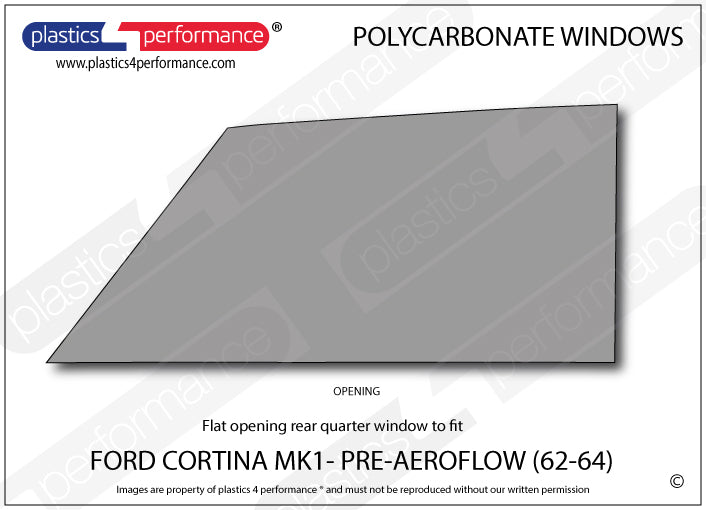 Carica immagine in Galleria Viewer, Vetri in Policarbonato per Ford Cortina MK1