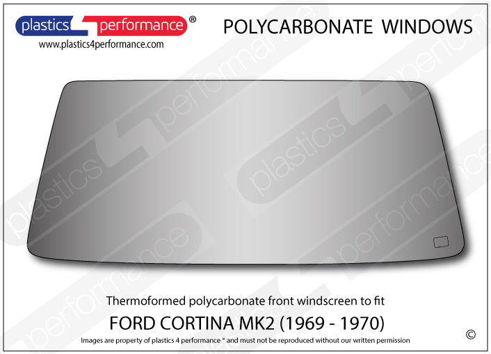 Carica immagine in Galleria Viewer, Vetri in Policarbonato per Ford Cortina MK2