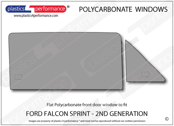 Carica immagine in Galleria Viewer, Vetri in Policarbonato per Ford Falcon Sprint 2ª Gen.