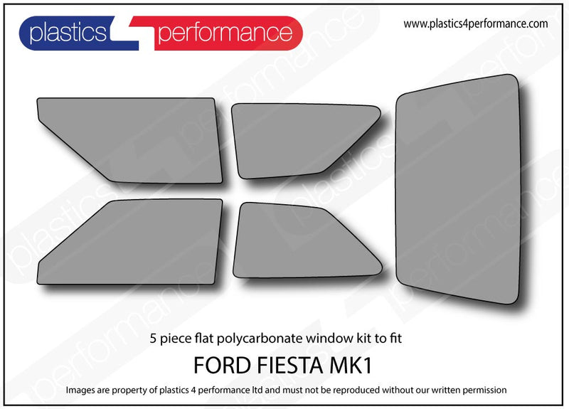 Carica immagine in Galleria Viewer, Vetri in Policarbonato per Ford Fiesta MK1