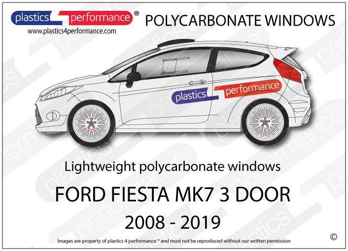 Carica immagine in Galleria Viewer, Vetri in Policarbonato per Ford Fiesta MK7 3 Porte