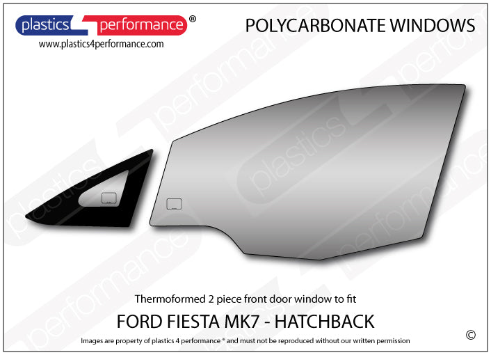 Carica immagine in Galleria Viewer, Vetri in Policarbonato per Ford Fiesta MK7 5 Porte