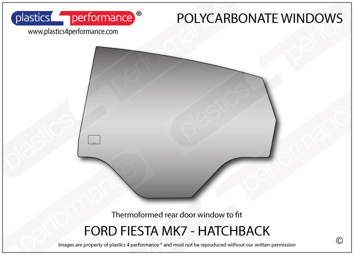 Carica immagine in Galleria Viewer, Vetri in Policarbonato per Ford Fiesta MK7 5 Porte