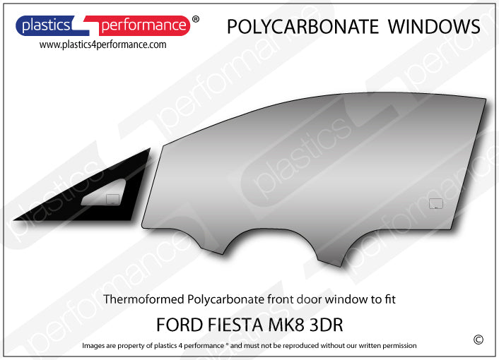Carica immagine in Galleria Viewer, Vetri in Policarbonato per Ford Fiesta MK8 3 Porte