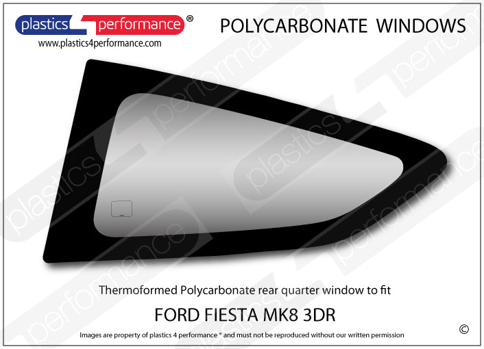 Carica immagine in Galleria Viewer, Vetri in Policarbonato per Ford Fiesta MK8 3 Porte
