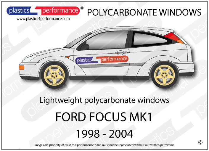 Carica immagine in Galleria Viewer, Vetri in Policarbonato per Ford Focus MK1 3 Porte