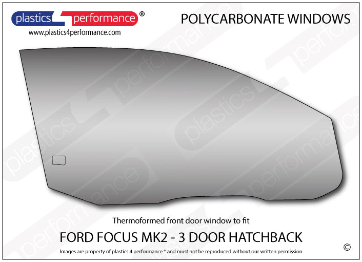 Carica immagine in Galleria Viewer, Vetri in Policarbonato per Ford Focus MK2 3 Porte