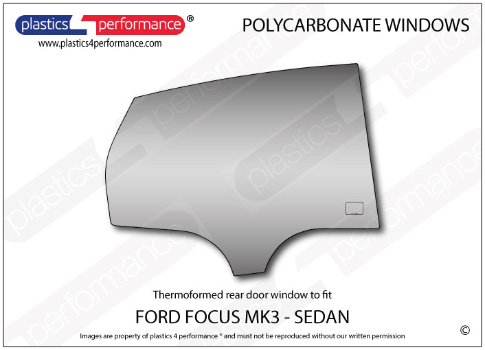 Carica immagine in Galleria Viewer, Vetri in Policarbonato per Ford Focus MK3 4 Porte