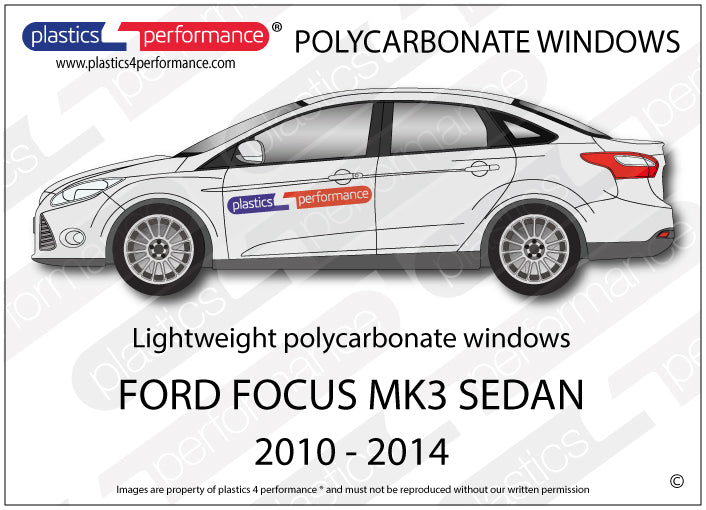 Carica immagine in Galleria Viewer, Vetri in Policarbonato per Ford Focus MK3 4 Porte