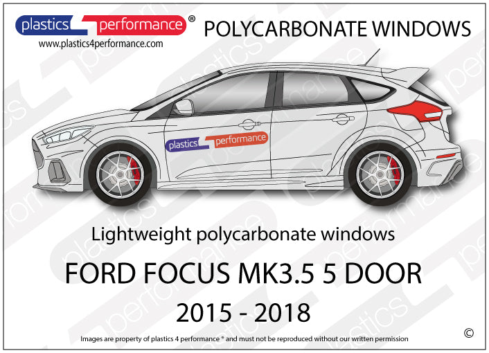 Carica immagine in Galleria Viewer, Vetri in Policarbonato per Ford Focus MK3.5 5 Porte