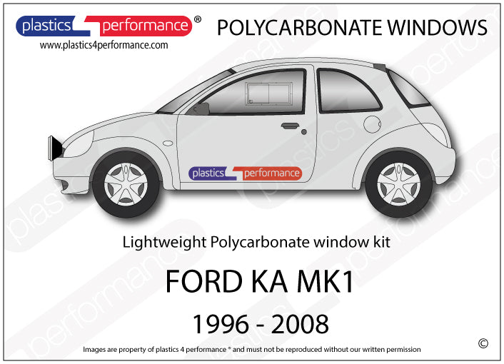 Carica immagine in Galleria Viewer, Vetri in Policarbonato per Ford Ka