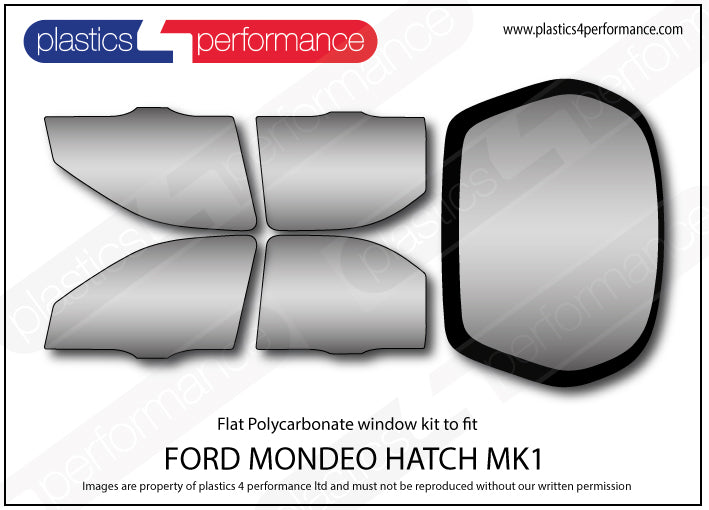 Carica immagine in Galleria Viewer, Vetri in Policarbonato per Ford Mondeo MK1 Berlina 5 Porte