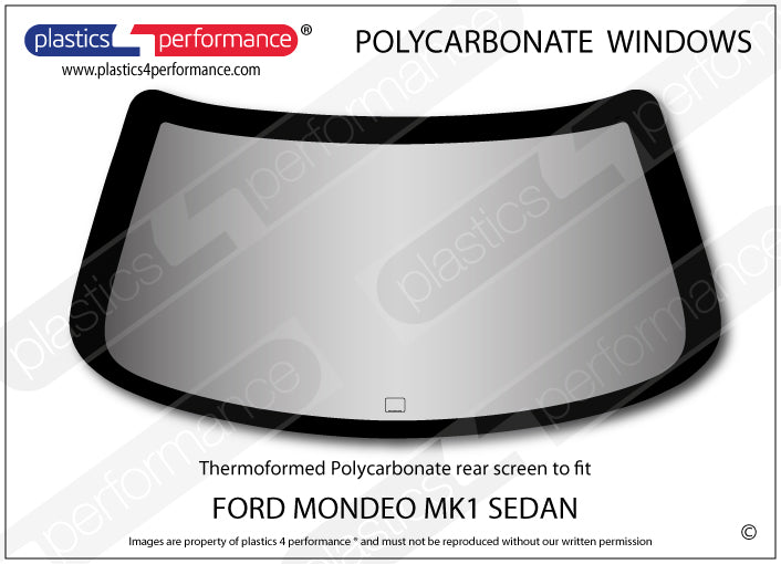 Carica immagine in Galleria Viewer, Vetri in Policarbonato per Ford Mondeo MK1/2 Berlina 4 Porte