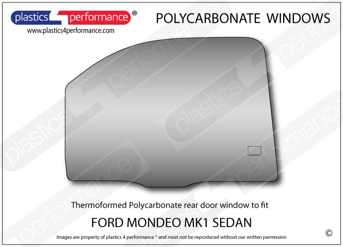 Carica immagine in Galleria Viewer, Vetri in Policarbonato per Ford Mondeo MK1/2 Berlina 4 Porte