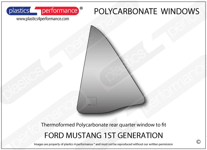 Carica immagine in Galleria Viewer, Vetri in Policarbonato per Ford Mustang MK1 Notchback