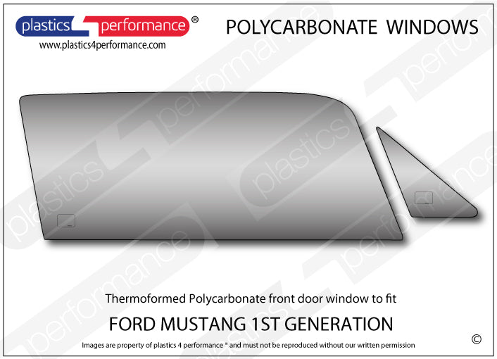Carica immagine in Galleria Viewer, Vetri in Policarbonato per Ford Mustang MK1 Notchback