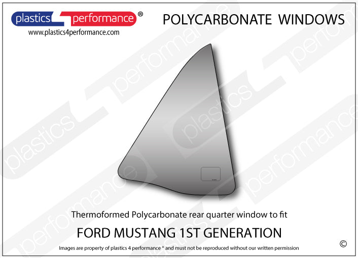 Carica immagine in Galleria Viewer, Vetri in Policarbonato per Ford Mustang MK1 Notchback