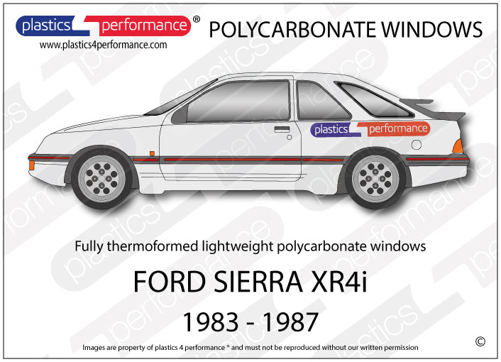 Carica immagine in Galleria Viewer, Vetri in Policarbonato per Ford Sierra XR4i