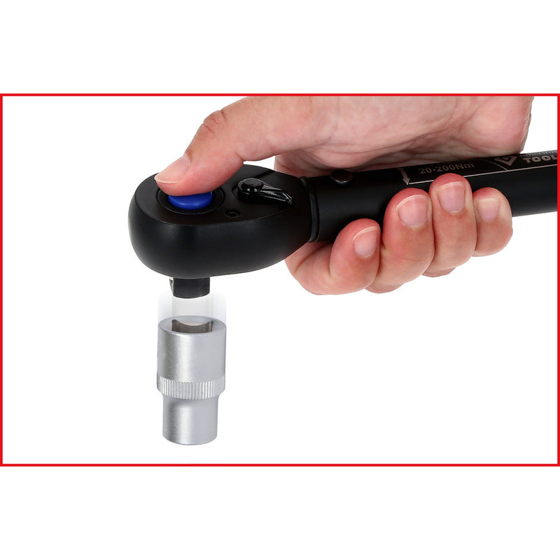 Carica immagine in Galleria Viewer, Chiave Dinamometrica a Cricchetto Reversibile 1/2", 20-200 Nm Brilliant Tools