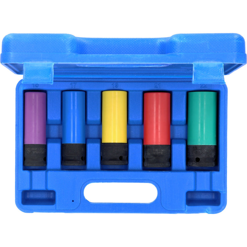 Carica immagine in Galleria Viewer, Set di Bussole a Impulsi 1/2" per Cerchi Alluminio, 5 Pezzi Brilliant Tools