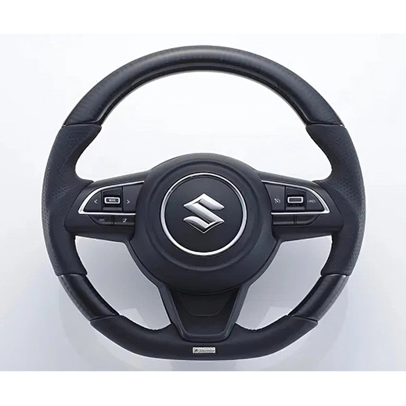 Carica immagine in Galleria Viewer, Volante GReddy in Carbonio Nero con Cuciture Rosse per Suzuki Swift Sport ZC33S