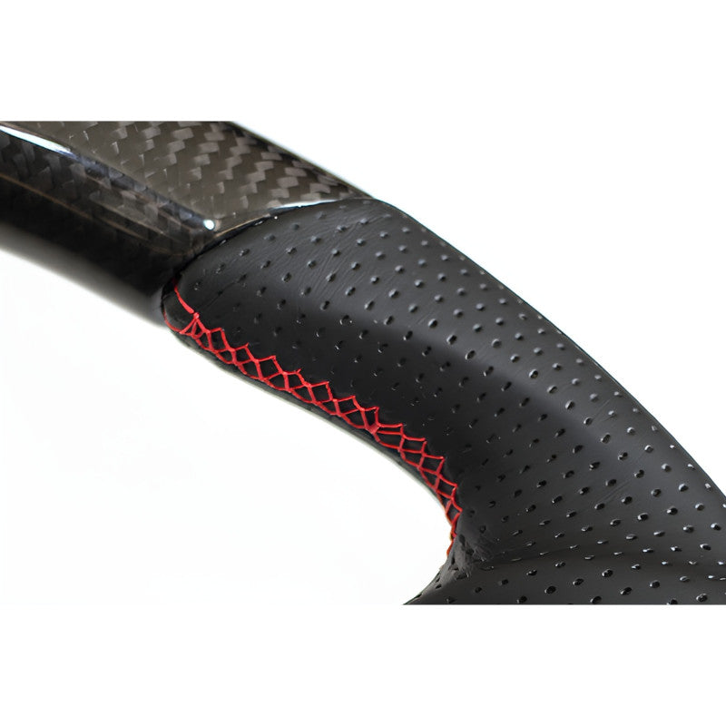 Carica immagine in Galleria Viewer, Volante GReddy in Carbonio Nero con Cuciture Rosse per Suzuki Swift Sport ZC33S