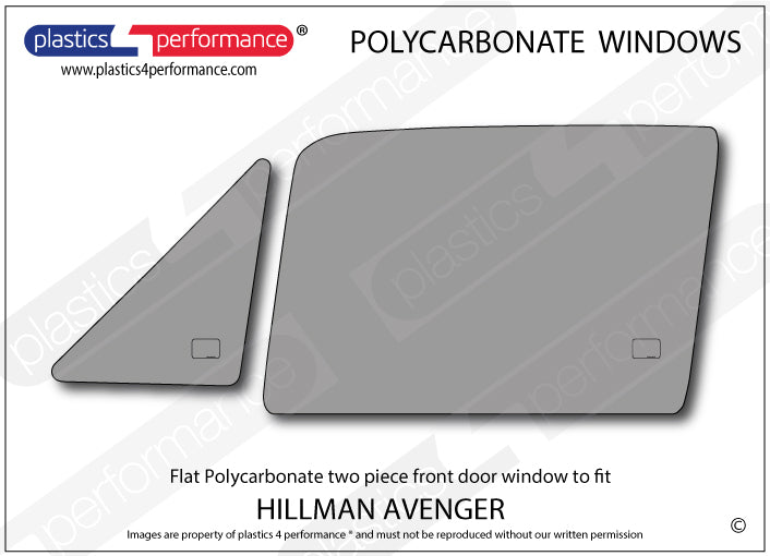 Carica immagine in Galleria Viewer, Vetri in Policarbonato per Hillman Avenger