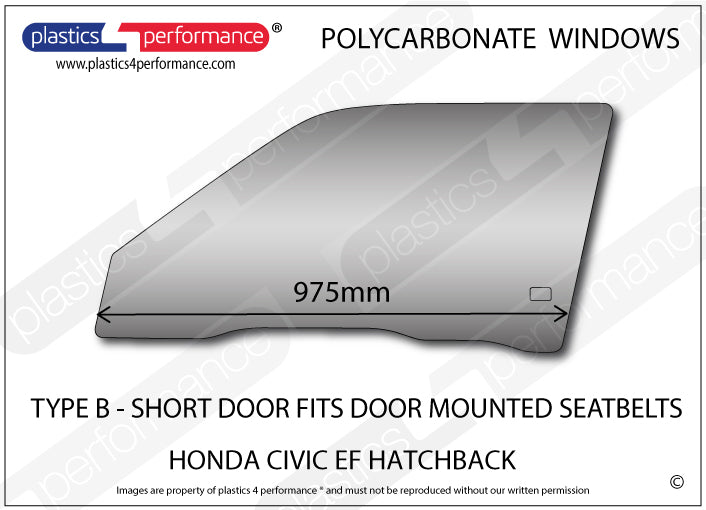 Carica immagine in Galleria Viewer, Vetri in Policarbonato per Honda Civic EC / ED / EE 3 Porte