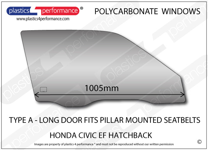 Carica immagine in Galleria Viewer, Vetri in Policarbonato per Honda Civic EC / ED / EE 3 Porte