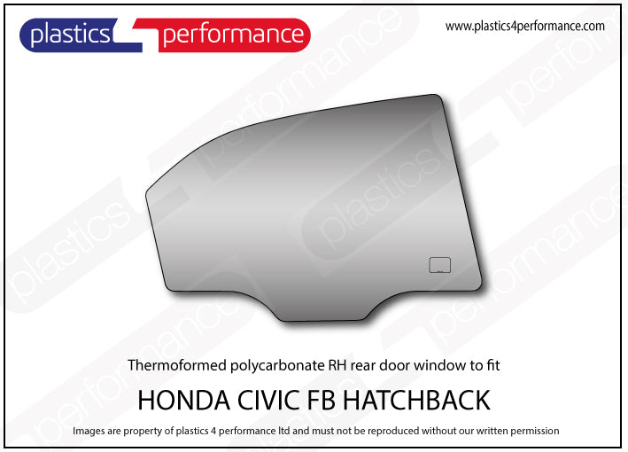 Carica immagine in Galleria Viewer, Vetri in Policarbonato per Honda Civic FB 5 Porte