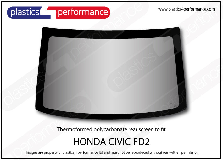 Carica immagine in Galleria Viewer, Vetri in Policarbonato per Honda Civic Type R FD2