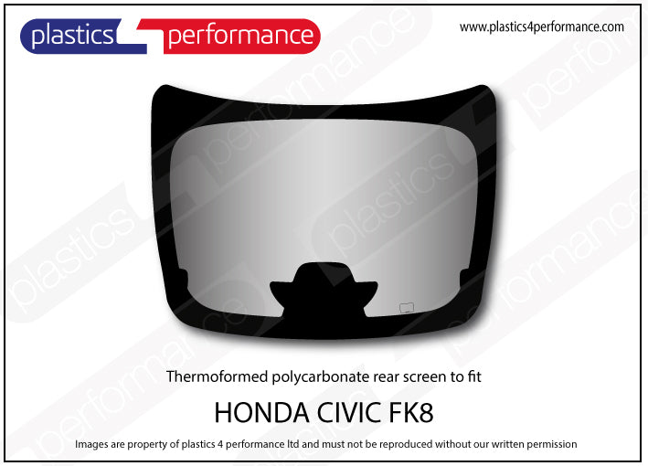 Carica immagine in Galleria Viewer, Vetri in Policarbonato per Honda Civic Type R FK8