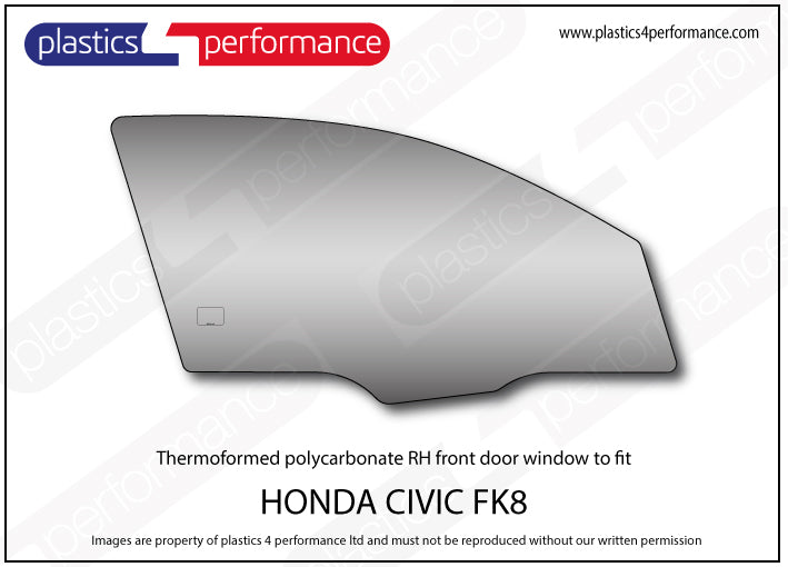 Carica immagine in Galleria Viewer, Vetri in Policarbonato per Honda Civic Type R FK8