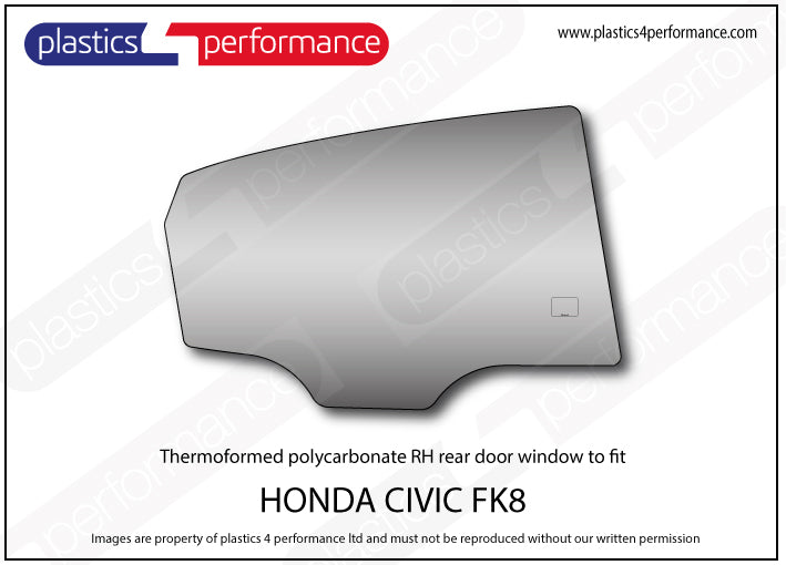 Carica immagine in Galleria Viewer, Vetri in Policarbonato per Honda Civic Type R FK8
