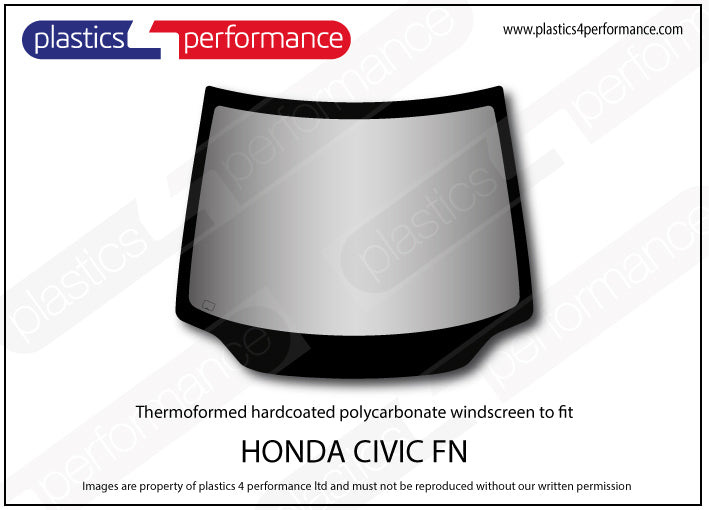 Carica immagine in Galleria Viewer, Vetri in Policarbonato per Honda Civic FN 3 Porte incluso Type R