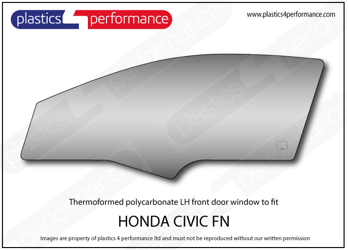 Carica immagine in Galleria Viewer, Vetri in Policarbonato per Honda Civic FN 3 Porte incluso Type R