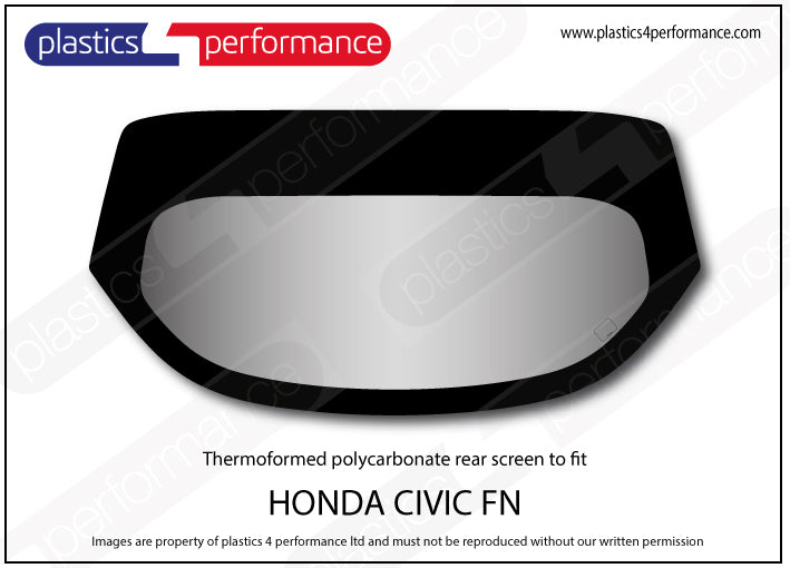 Carica immagine in Galleria Viewer, Vetri in Policarbonato per Honda Civic FN 3 Porte incluso Type R