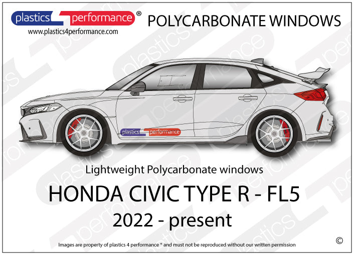 Carica immagine in Galleria Viewer, Vetri in Policarbonato per Honda Civic Type R FL5