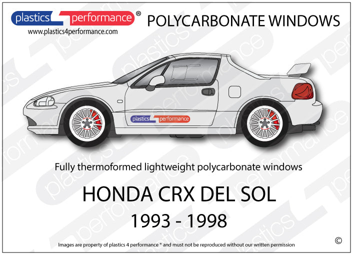 Carica immagine in Galleria Viewer, Vetri in Policarbonato per Honda CRX Del Sol