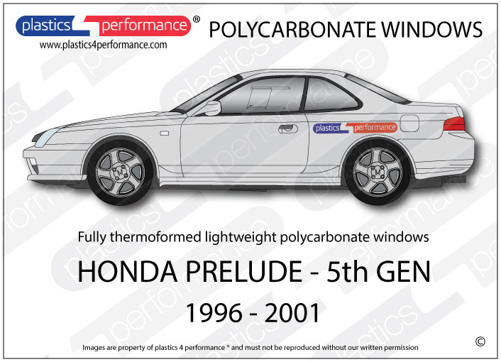 Carica immagine in Galleria Viewer, Vetri in Policarbonato per Honda Prelude 5G
