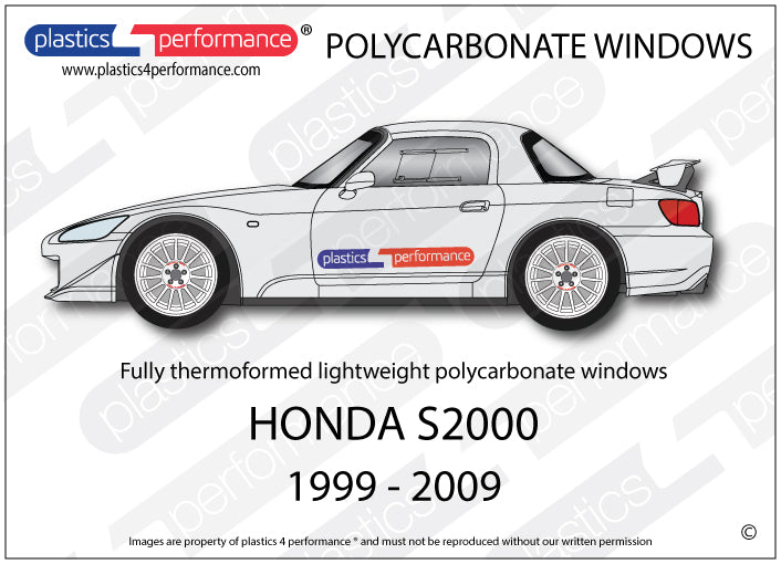 Carica immagine in Galleria Viewer, Vetri in Policarbonato per Honda S2000