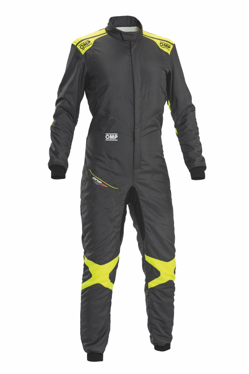 Carica immagine in Galleria Viewer, Tuta OMP ONE EVO AIR Antracite / Giallo Fluo (FIA)