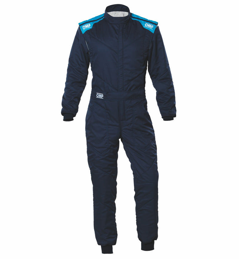 Carica immagine in Galleria Viewer, Tuta OMP First-S Blu Marine / Ciano (FIA 8856-2018)
