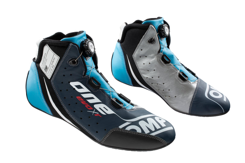 Carica immagine in Galleria Viewer, Scarpe OMP ONE EVO R - Blu Marine / Argento / Ciano (FIA)