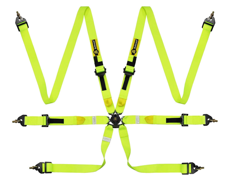 Carica immagine in Galleria Viewer, Cinture BELTENICK RCU1005 COLORI FLUO 6 punti Omologata FIA - 2 pollici Hans