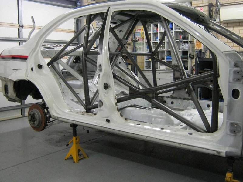 Carica immagine in Galleria Viewer, Roll Bar Multipunto Custom Cages da Saldare per Mitsubishi Lancer Evo 6 (VI) - FIA