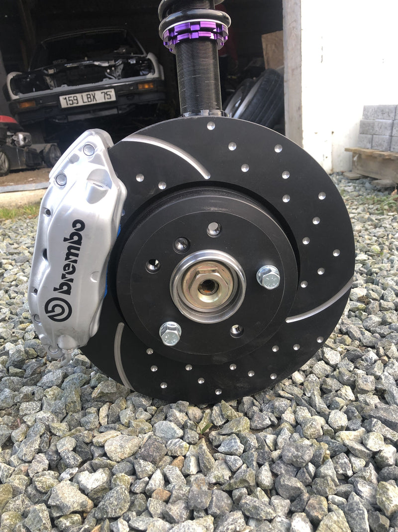 Carica immagine in Galleria Viewer, Kit Conversione IRP 5 Fori, Mozzi E46 330i e Pinze Brembo E38 per BMW E30